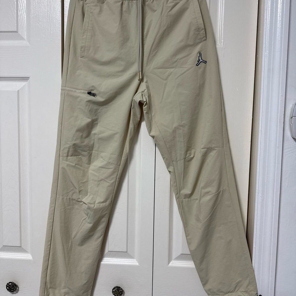 Jordan Men's Joggers in Beige with Black Jumpman A-11